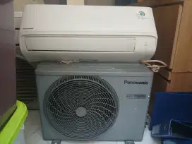 AC INDOOR & OUTDOOR MEREK PANASONIC 1 PK / 1PK BAGUS MULUS DAN DINGIN