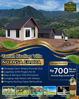 Kavling Villa Bergaya Eropa di Puncak 2 Bogor – Investasi Cerdas SHM