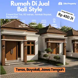 Rumah Bali Style Di Jual, Teras Boyolali, Harga Dibawa Pasaran, Gress