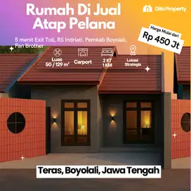 Rumah Baru Atap Desain Pelana, Luas 129 m², Harga Dibawa Pasaran, Gres