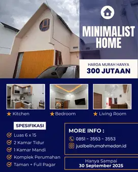 Rumah Minimalist Dalam Komplek Sudah Siap Huni Dengan Harga Bersahabat