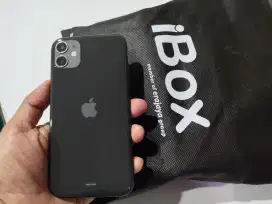 IPHONE 11 IBOX 64Gb Original Hitam Mulus