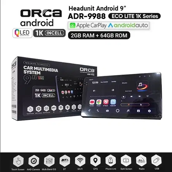 TERBARU ORCA NEW ECOLITE Head Unit Android 9 inch dan 10 inch ORCA