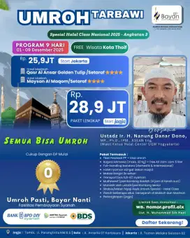 Umroh Bersama ustadz Nanung Danar Dono Ph.D. UGM