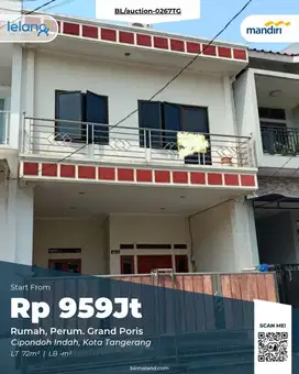 Rumah Dijual, Perum.Grand Poris, Cipondoh Indah, Tangerang, Banten