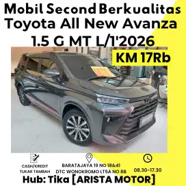 Toyota All New Avanza 1.5 G MT L/1 Jul'2026 Low KM 17Rb ASLI