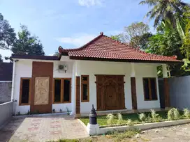 DIJUAL RUMAH SEMI ETNIK MODERN DI PEDESAAN BOROBUDUR MAGELANG