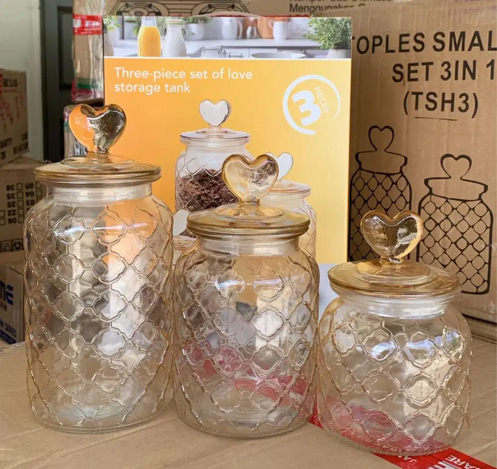 Ready Stock Toples Kaca Isi 3