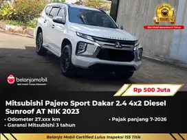 [ GARANSI 5TH ] Mitsubishi Pajero Sport Dakar 2.4 4x2 Diesel 2023/2024