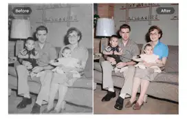 Jasa Restorasi Foto Rusak/Kusut/Robek/Bernoda – Hasil Manual Photoshop