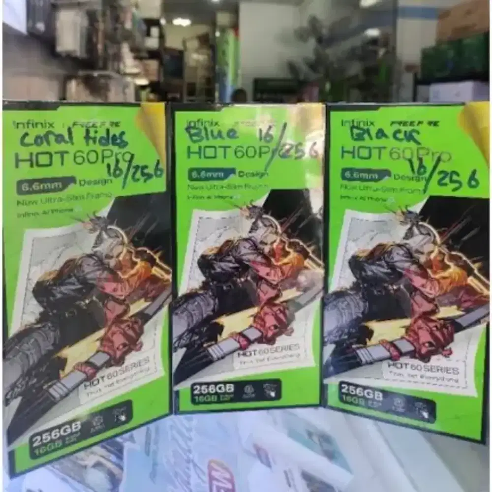 Infinix hot 60 pro 8/256 danrom128gb resmi