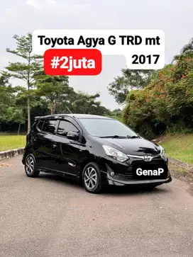 Toyota Agya G TrD mt 2017 hitam #2juta
