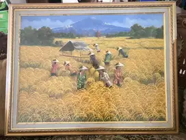 Lukisan panen padi