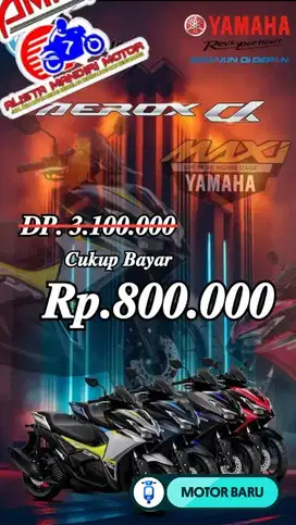 AEROX ALPHA DP 800 RIBU MOTOR BARU SYARAT KTP KK