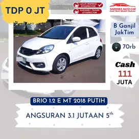 Promo TDP 0 Juta Brio 1.2 E MT 2018 Putih