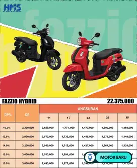 PROMO MOTOR BARU DP 300 RIBU FAZZIO SYARAT MUDAH KTP DAN KK PROSES CPT