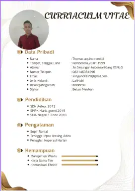 Info loker supir sim A
