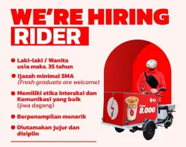 Lowongan kerja rider kopi keliling