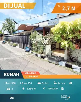 Rumah Dekat Pusat Kota Terawat Siap Huni di Siberut Klojen Malang