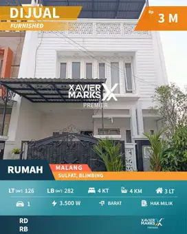 Rumah di Sulfat Blimbing Malang Mewah Dekat Fasilitas Umum