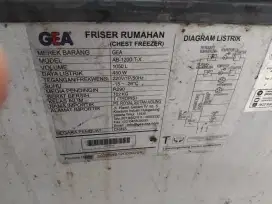 Chest freezer GEA AB 1200 TX 2 unit