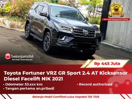 [ GARANSI 5TH ] Toyota Fortuner VRZ GR Sport 2.4 Kicksensor 2021/2022