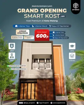 Rumah Kos Premium 4 Kamar Depan Kampus UMM