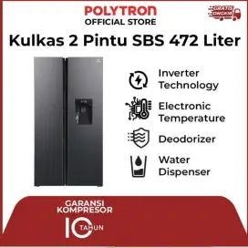 Kredit kulkas dua pintu Polytron dan kulkas lainnya