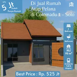 Jual Rumah Desain Atap Pelana di Colomadu - Solo, Kokoh Segala Cuaca