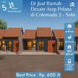 Rumah Baru Atap Desain Pelana, Samping De Tjolomadoe Solo, Gress
