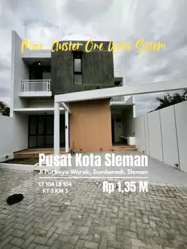 Rumah baru mini cluster dekat kantor pemda Sleman