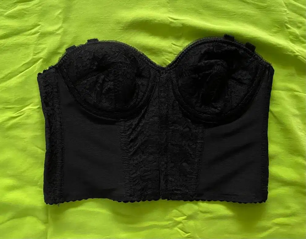 LONGTORSO/ KORSET MONALIZA – 36 A – HITAM – PRELOVED LIKE NEW