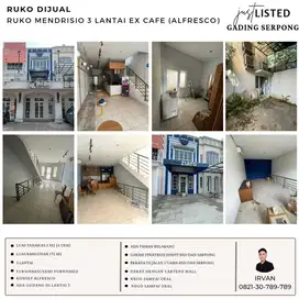 Di JUAL RUKO MENDRISIO ALFRESCO 3 LANTAI DIJUAL EX CAFE
