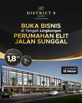 Ruko Usaha Jalan Besar Sunggal District 8 SCBD Ruko Mewah Sunggal