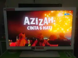 Televisi/ TV LED Politron 24in, Zoss, Bisa buat Monitor juga