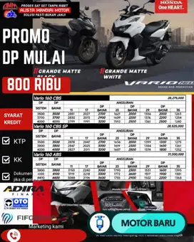 VARIO 160 SERIES DP 800 PROSES CEPAT SYARAT MUDAH