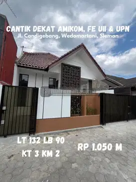 Rumah dekat Amikom, FE UII, UPN, Jogjabay Candigebang
