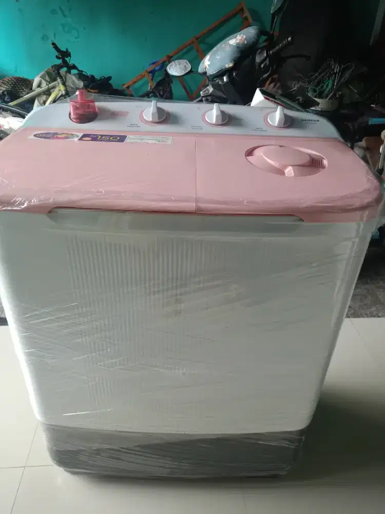 Mesin cuci 2 tabung merk sanken mulussss kapasitas 8kg