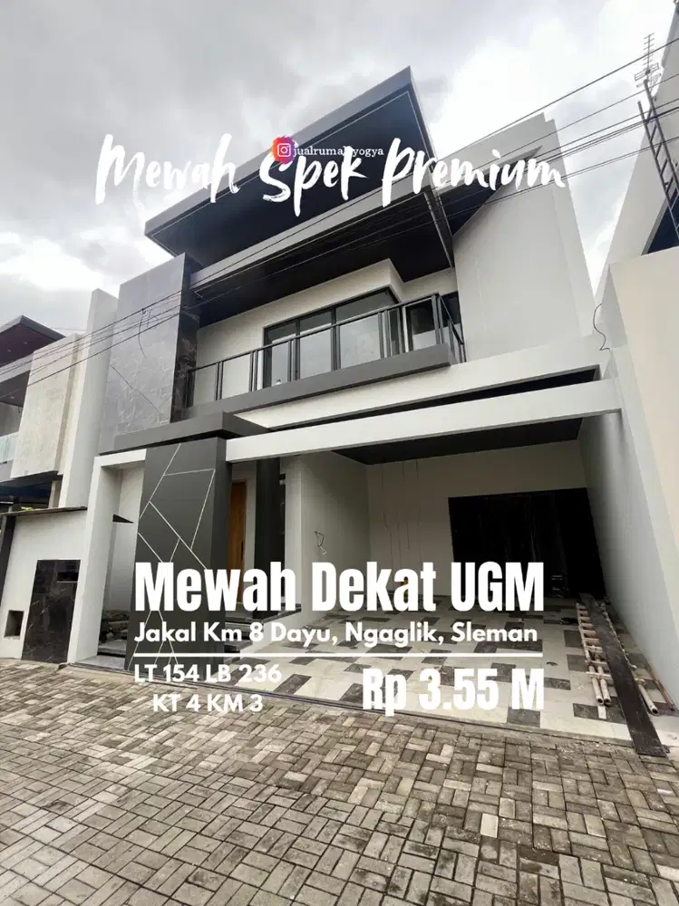 Rumah baru mewah dekat UGM Cuma 200 meter dari jl raya jakal km 8