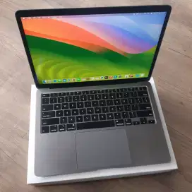 Macbook air 2020 core i3 ram 8gb ssd 128gb fullset mulus bisa cod