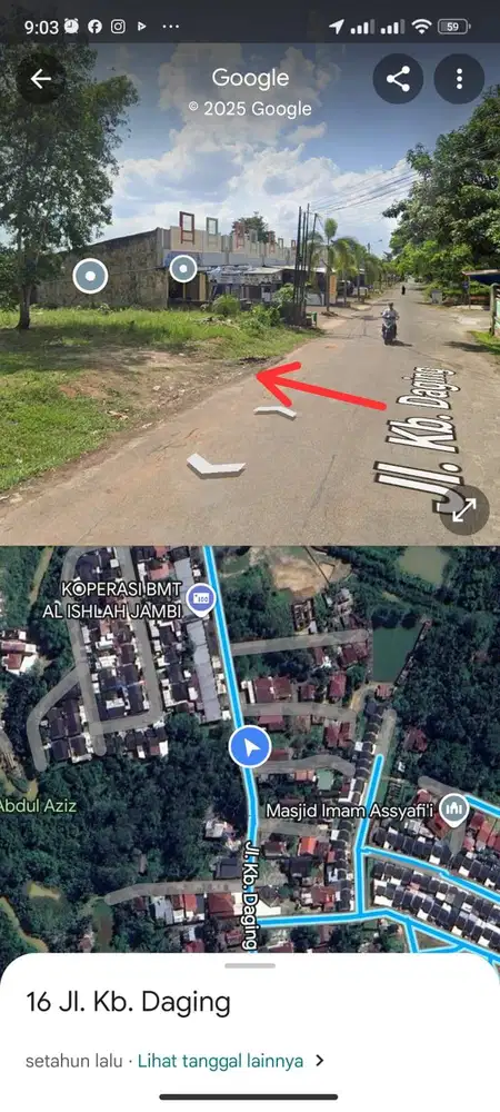 Tanah Murah Mayang Kota Jambi Tepi Jalan As
