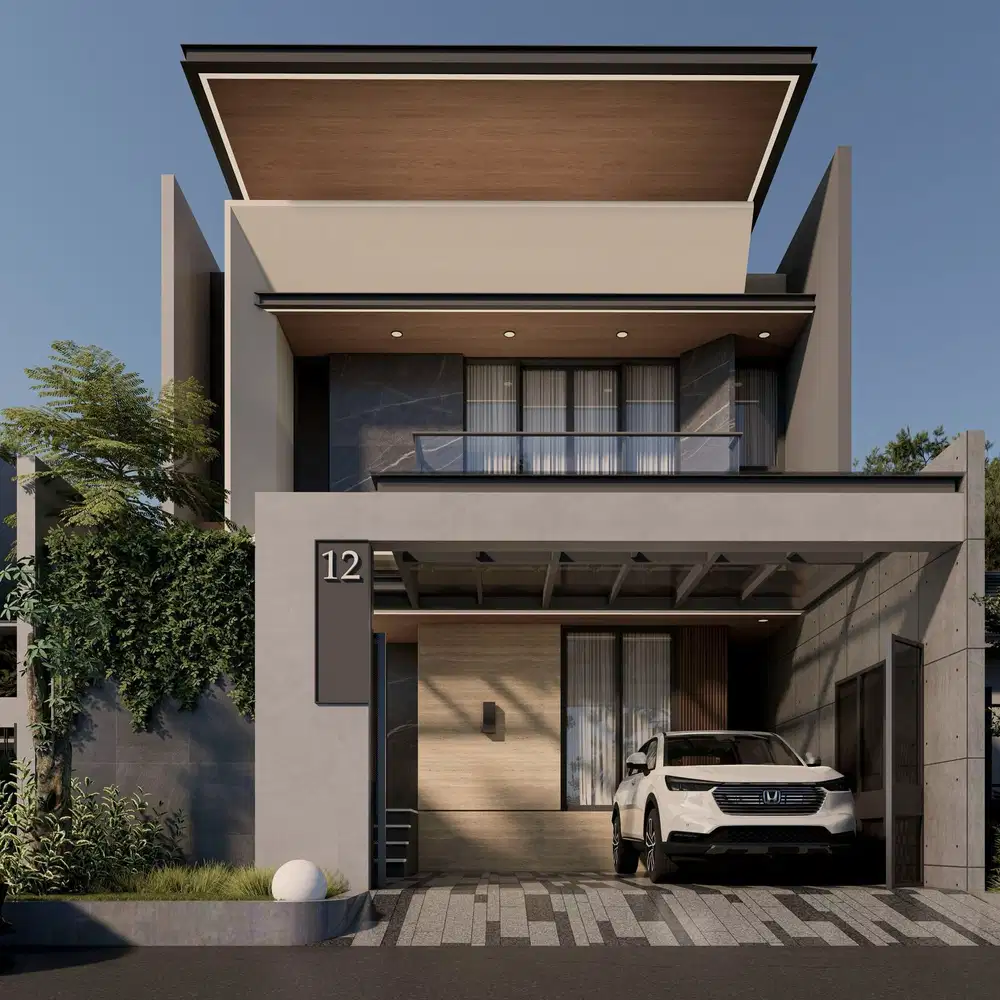 Dijual Rumah Baru Design Modern Tropis di Kencana Loka BSD