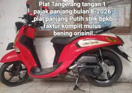 Yamaha Fino 2019 blue core 125 cw asli merah Plat B tangerang tangan 1