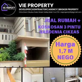 Dijual Rumah Siap Huni Cikeas Bogor Bonus Kos Kosan