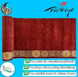 Karpet Masjid Premium Istanbul Import Turki Size 120 Cm X 6 Meter