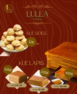 Terina order kue lapis wisman dan kue soes