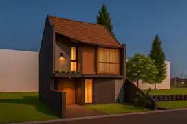 Tipe 110 Rumah Model Tropis 2 Lantai Dekat Kampus UII