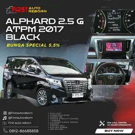 (Bunga Special 5.5%) Alphard 2.5 G ATPM 2017 Black