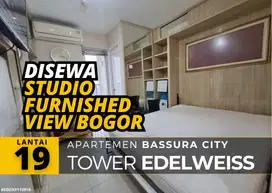 Sewa Studio Furnished Ada WaterHeater Lantai 19 Apartemen Bassura City