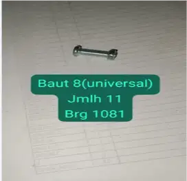 Jual Mur Baut Ukuran 8mm (11 pcs)